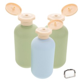 Healvian 3pcs Avocado Travel Refillable Bottles Shampoo Bottles for Travel Portable Containers for Toiletries Multi-use Shampoo