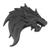 Wolf Wolf Car 3D Emblem Sticker Metal Left Right Easy