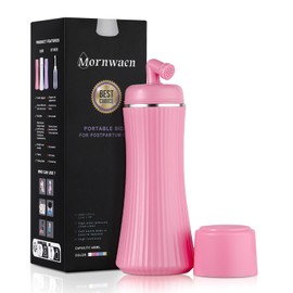 Mornwaen Peri Bottle Postpartum,Upgrade 400ml Portable Bidet with Extendable Sprayer for Travel & Camping,3 Leak-Proof Seals,Postpartum Essentials for Mom (Pink)