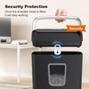Bonsaii Paper Shredder for Home Use,6-Sheet Crosscut Paper and Credit