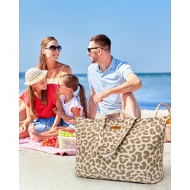 GLORIEROO Extra Large Beach Bag for Women - Sandproof Over-Size Carry On Beach Essentials Tote with 5 Pockets Gifts for Women
