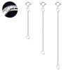 ALEXCRAFT Set of 3 silver chain extensions, genuine 925 sterling