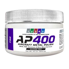 Rolite Aircraft Metal Polish, 4.5 oz, Model AP400, Fine, for Airplane Aluminum & Bare Metal Surfaces, Restores Shine to Aircraft Metal, Aircraft Detailing Solution