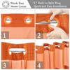 Gibelle No Hook Waffle Weave Shower Curtain with Snap-in Fabric