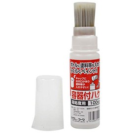 Industry Kowa Brush with Container, For High Viscosity, 3.4 fl oz (100 cc), No.14146, Length 6.6 x Width 1.6 x Depth 1.6 inches (169 x 40 x 40 mm)