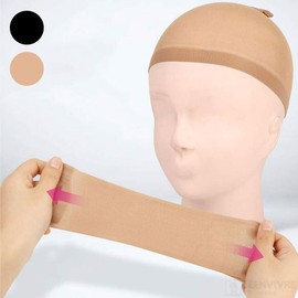 High-Elasticity Non-Slip Wig Cap 2-Piece Summer Breathable Full Wig Cap / 고탄력 안흘러내리는 가발망 2P 여름 통기성 통가발망