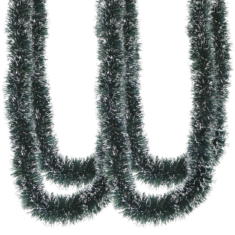LOKIPA 10M Chunky Christmas Tinsel Garland with for Christmas Tree