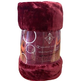 Faux Fur Throws Fleece Blanket Faux Fur Sofa Bed Luxury Burgundy King By Comfort Collections