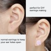 Invisible Earrings for Work, 300 Pairs Clear Plastic Earring Posts