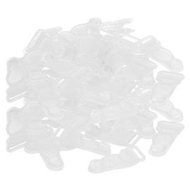 SUPERFINDINGS 200 Stück Kunststoff Hosenträgerclips Transparente Hosenträger Endschließen Strumpfclips Hosenträgerzubehör Für Korsett Strumpf Und Gürtelträger Zum Selbermachen