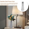 Silver Flower Vases for Centerpieces, 304 Stainless Steel Bud Vases,