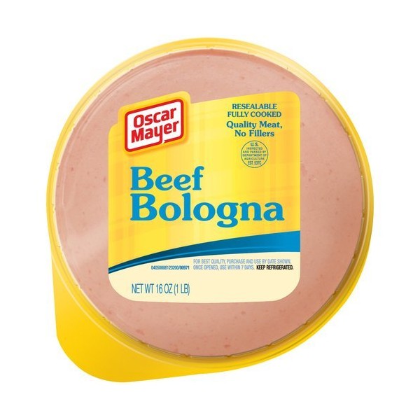 OSCAR MAYER LUNCH MEAT COLD CUTS BEEF BOLOGNA 16 OZ PACK OF 2