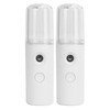 2PCS Portable Nano Facial Mister Mini Facial Steamer USB Rechargeable