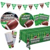 Football Party Supplies Kit Serve 25, Includes Disposable Dinner Plates,