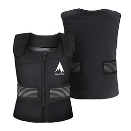 AlphaCool Tundra Phase Change Cooling Vest – Summer Sportive Anti-Heat Clothing For Gym, Running, Athletic Activities Black