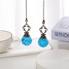 Ceiling Fan Pull Chain, 2 Pieces Lake Blue Ice Cracked