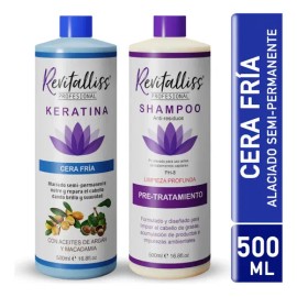 Keratina Brasileña Revitalliss Cera Fría + Shampoo 500ml