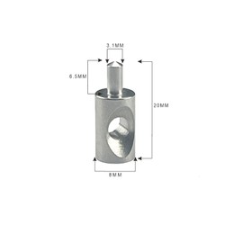 Compatible with Framed Shower Door Hinge Pin Replacement, 5/16" Stainless Steel Pin with Washer, Fits Continuous Hinge, Shower Door Repair Hardware Parts (4)
