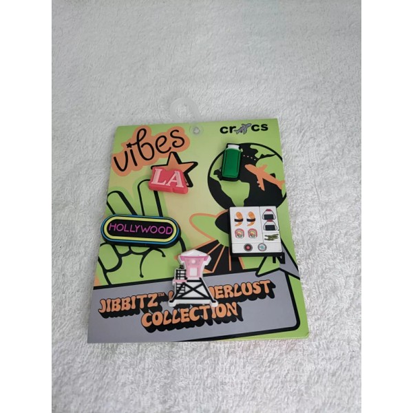 Crocs New Wanderlust Collection Los Angeles LA Hollywood Jibbitz Charms