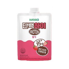 웰그린 단백하이 프로틴 딸기 40g x 10개 Wellgreen Protein Hi Strawberry 40g x 10 pieces