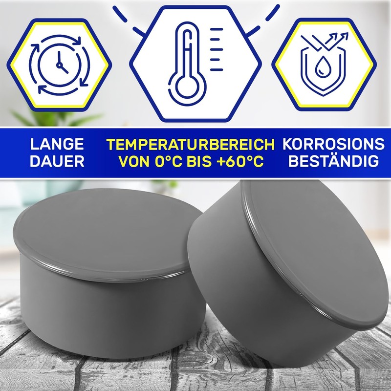 PVC Sleeve Plug Diameter 40 mm for Waste Water Pipes
