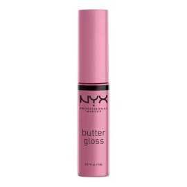 Labial Líquido Nyx Butter Gloss Cobertura Ligera A Media 8ml Color Eclair