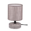 Reality Leuchten Marie R50980126 Table Lamp Ceramic Brown Fabric Shade