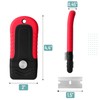 Bates- Razor Blade Scraper, Red, Locking Razor Scraper Set with