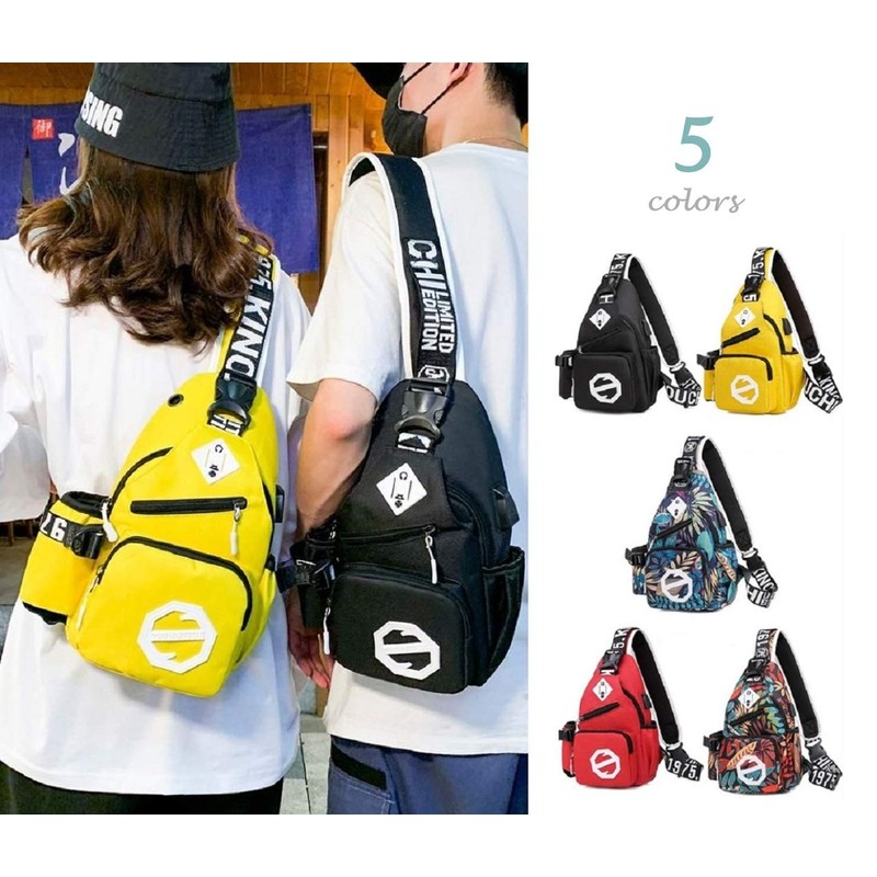 Blue Refrain One-Shoulder Bag, Crossbody Shoulder Bag, Multi-functional, Casual Bag,