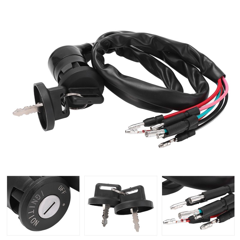 ATV Ignition Switch with 2 Keys 35100‑HA7‑675 Replacement for Fourtrax