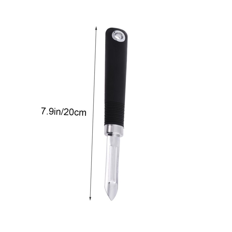 GRIRIW Multifunctional Non Swivel Stainless Steel Peeler for Fruits Vegetables