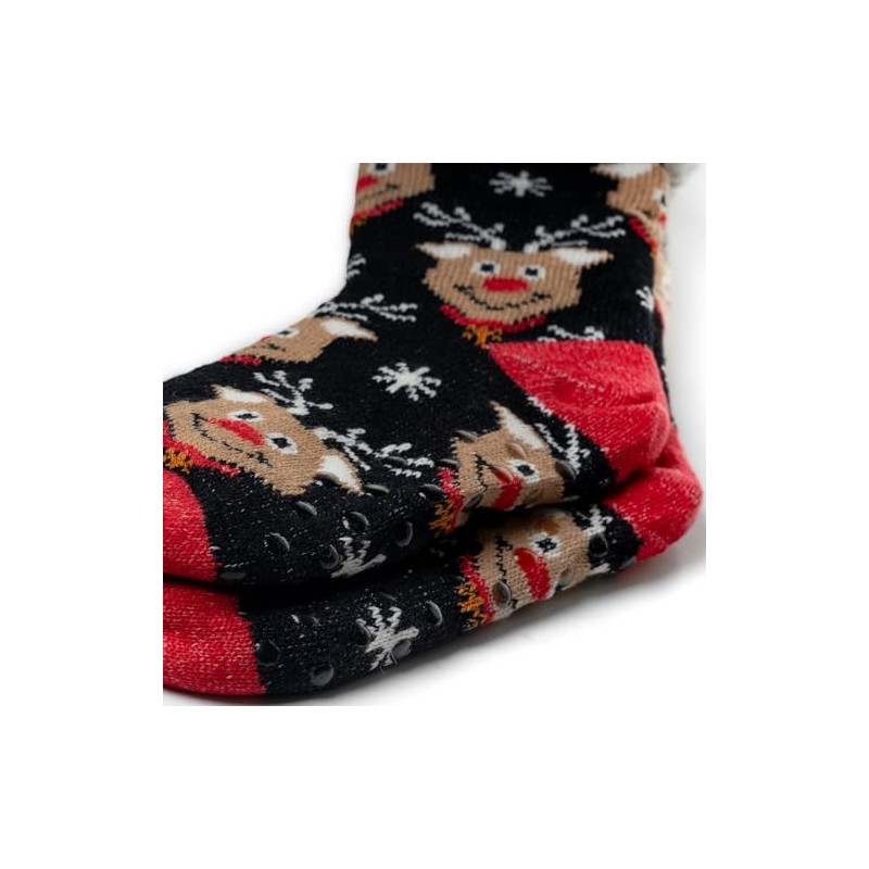 1 Pair Women's Cuddly Christmas Socks Size 36-41 Warm Socks