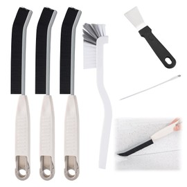 Yeria Pack of 3 Hard Bristle Corner Cleaning Brush, 2025 New Split Cleaning Brush, Multifunctional Cleaning Brush with Long Slot for Bathroom, Kitchen and Household