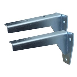 Sunload Shelf Support Heavy Duty L-Profile Console Galvanised Steel (2 x 120 mm)