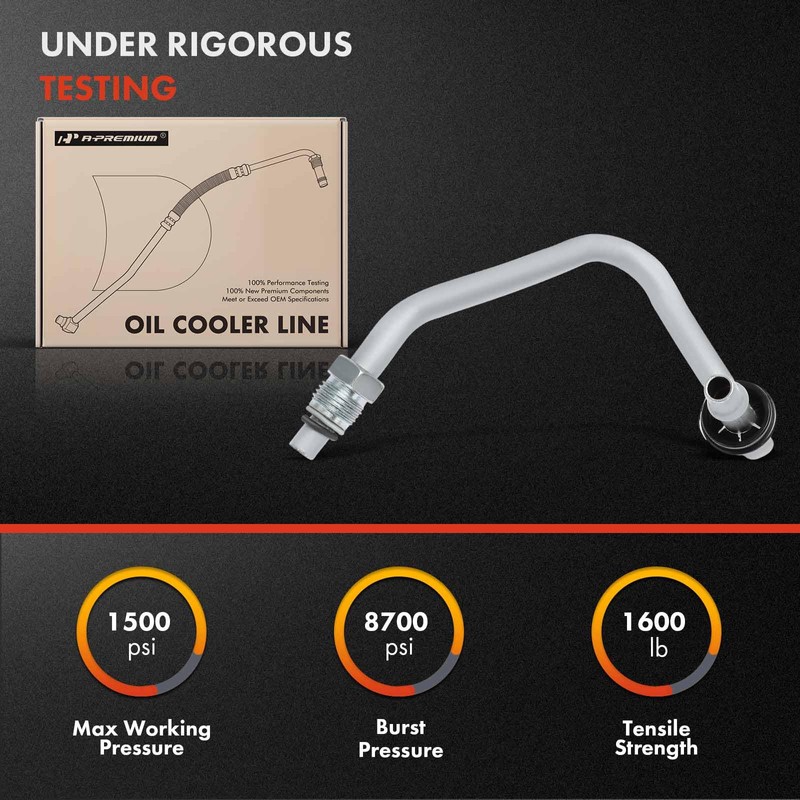 A-Premium Automatic Transmission Oil Cooler Line Hose Assembly Compatible with