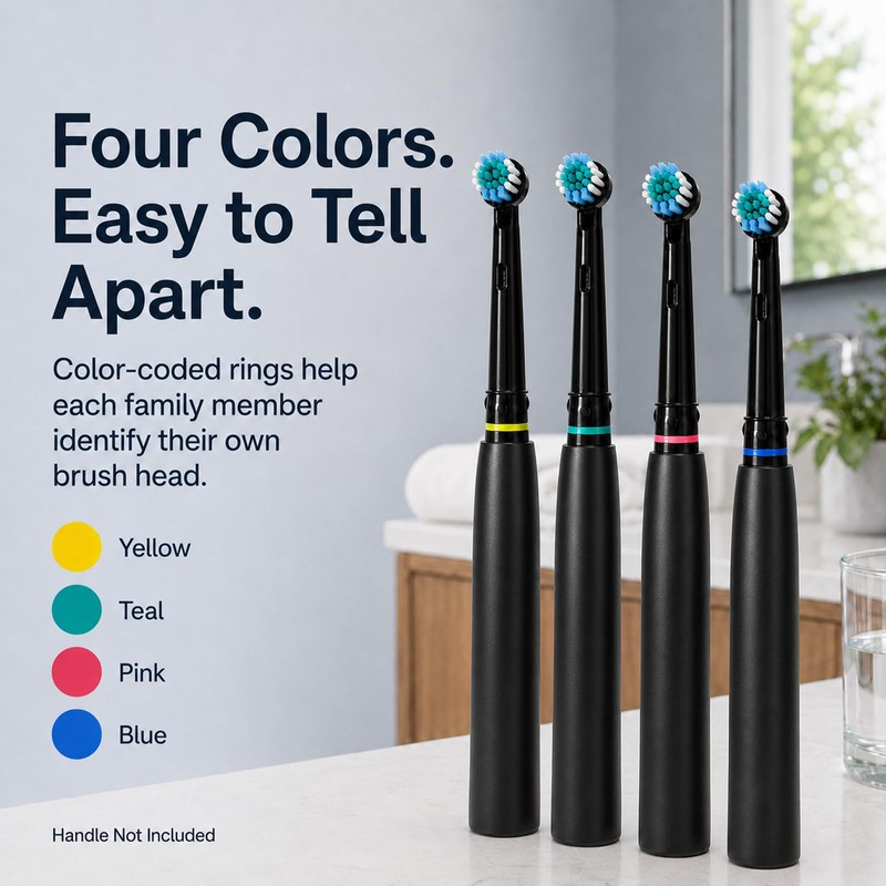 16 Pack Precision Clean Replacement Toothbrush Heads Compatible with Oral