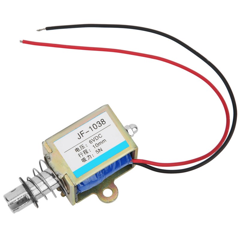 JF-1038 5N 6V DC Electromagnet Push Pull Type Solenoid Electromagnet