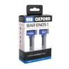 Oxford OX591 Aluminium Motorcycle Bar Ends 1 Blue
