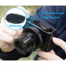 Camera Mic Windscreen, 8 PCS Fur Wind Muff Wind Cover for DSLR Built-in Microphone Outdoor Wind Filter by YOUSHARES