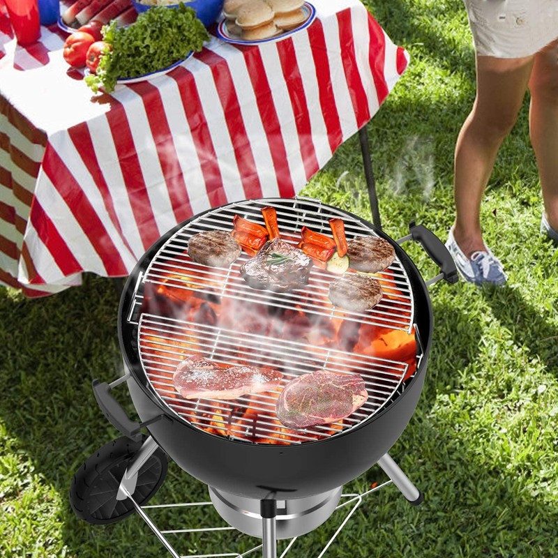 onlyfire Barbecue Cooking Grate System Grilling Accessory for Weber 22"