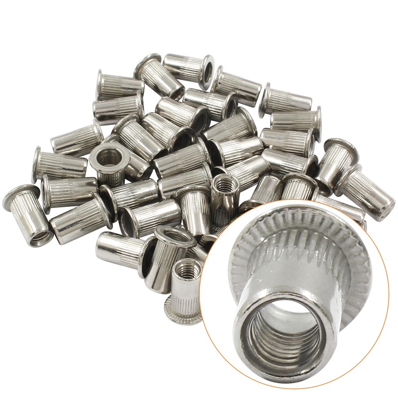 Cionyce 50 Pcs #10-32 UNC Rivet Nuts - Aluminium Alloy
