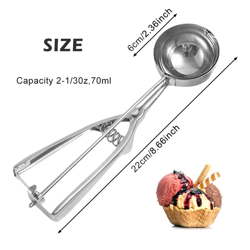 Ice Cream Scoop Cookie Scoop Tablespoon Cupcake Muffin Batter Dispenser