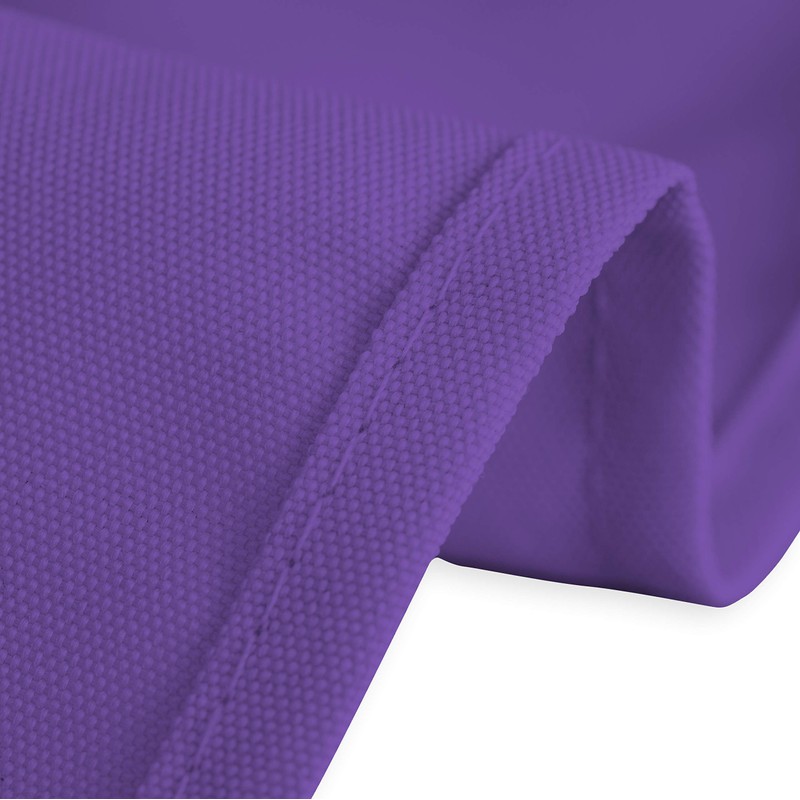 LinenTablecloth 60-Inch Square Satin Overlay Purple