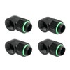Tiardey 4 Pack G1/4" Male to Female Extender with 90