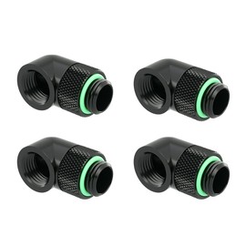 Tiardey 4 Pack G1/4" Male to Female Extender with 90 Degree Rotation
