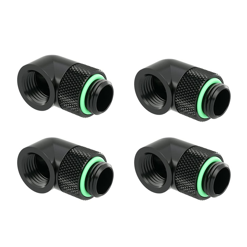 Tiardey 4 Pack G1/4" Male to Female Extender with 90
