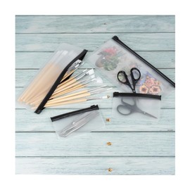 Ideen mit Herz Zip Lock Bags | Ziplock Bags | Zip Bags | Reusable and Stable | Plastic Bag Sealable | Transparent Bag | 3 Different Sizes | Pack of 4