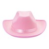 Western Cowboy Hat and Bandana Set Wide Brim with Sequins