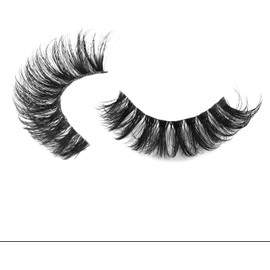 Clear Band Eyelashes Russian Volume Fluffy Strip Lashes 10 Pairs Natural Wispy D Curly False Eyelashes Look Like Extensions (HTZ1)