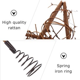 TOYANDONA Christmas Tree Topper Rustic Rattan Treetop Star Treetop Holiday Tree Topper Christmas Tree Decoration Ornaments for Christmas Holiday Decoration Supplies